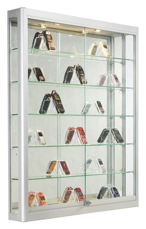 metal and glass display box|glass display case wall mounted.